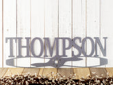 Custom Family Name Sign, Pilot Gift, Metal Wall Decor, Custom Family Sign, Aviation, Airplane, Personalized Sign, Last Name Sign, Laser Cut Metal Signs Custom Gift Ideas